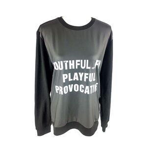 69 Slam Boys/Womens Crewneck Sweatshirt L Large Black‎ Long Sleeve Pullover